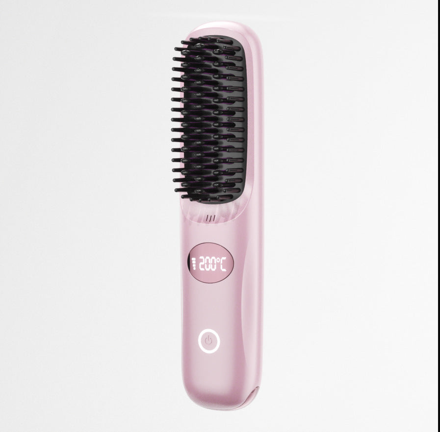 Wireless Hair Straightening Comb with Negative Ion