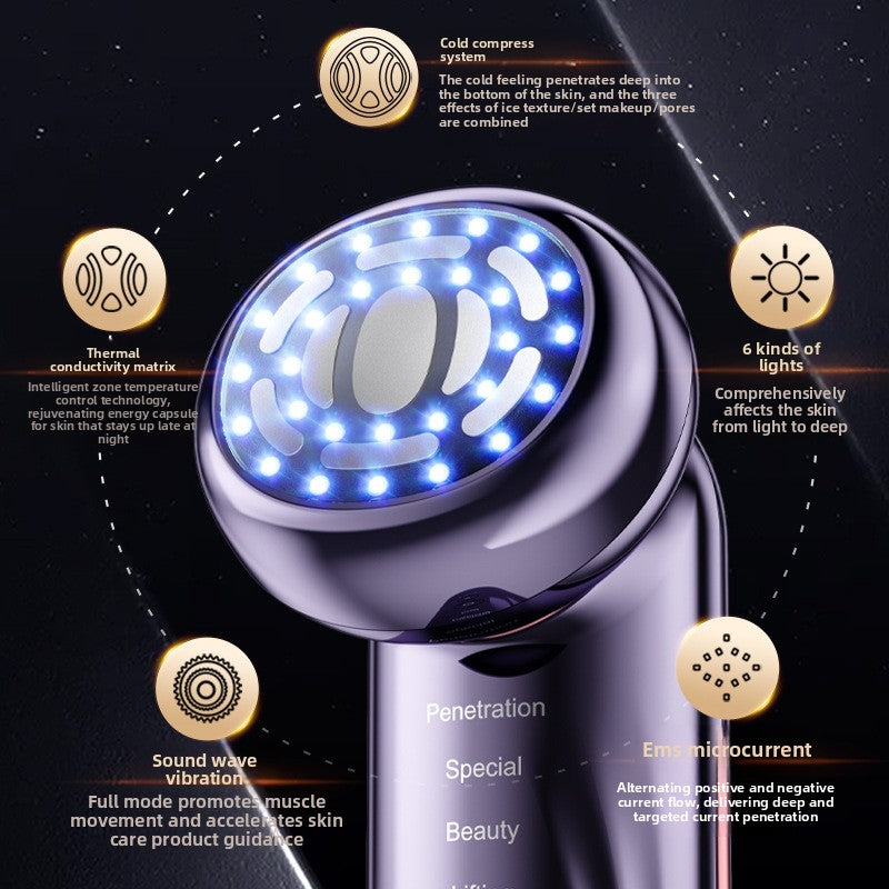Facial Massager Beauty Device with Cold Compress