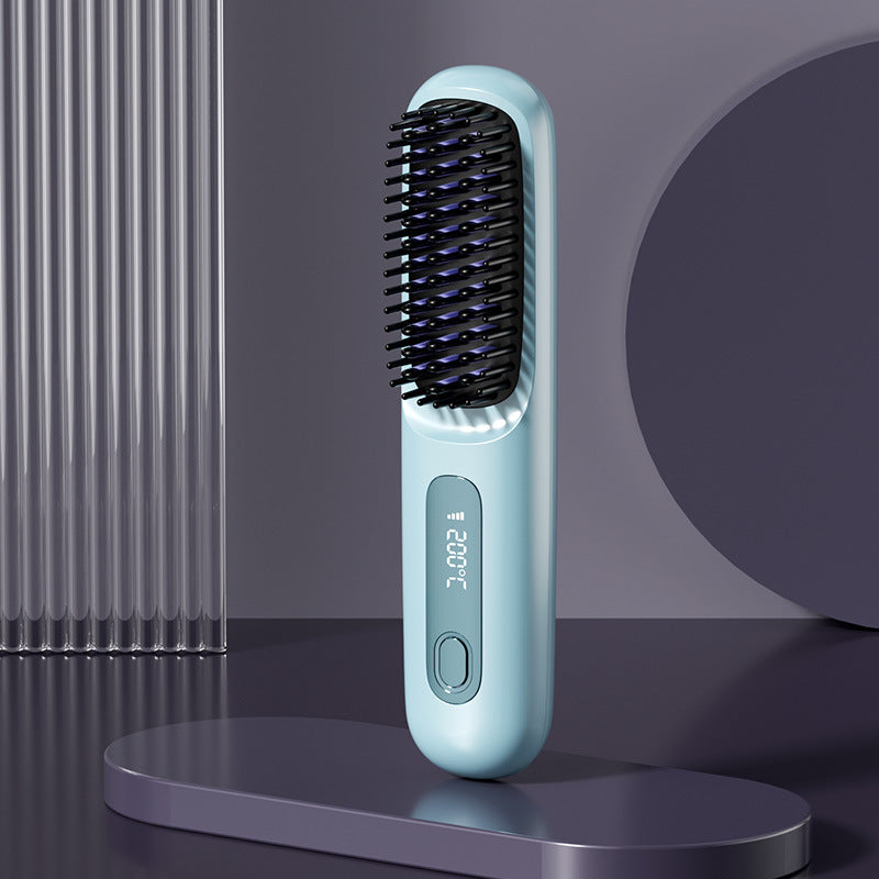 Wireless Hair Straightening Comb with Negative Ion