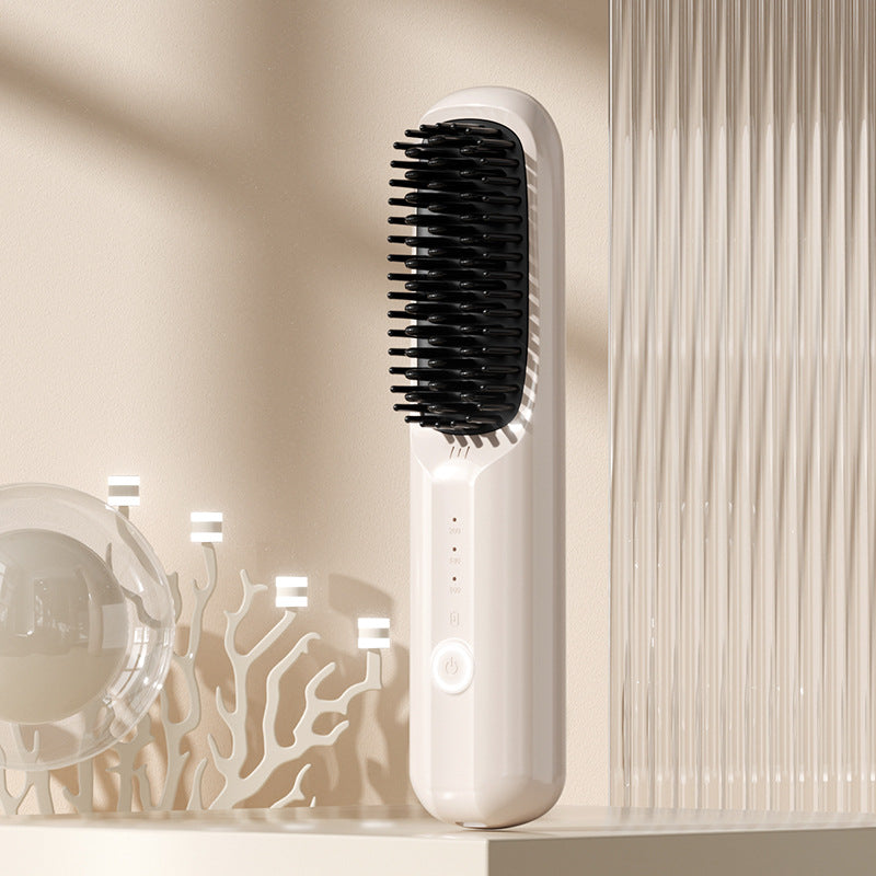 Wireless Hair Straightening Comb with Negative Ion