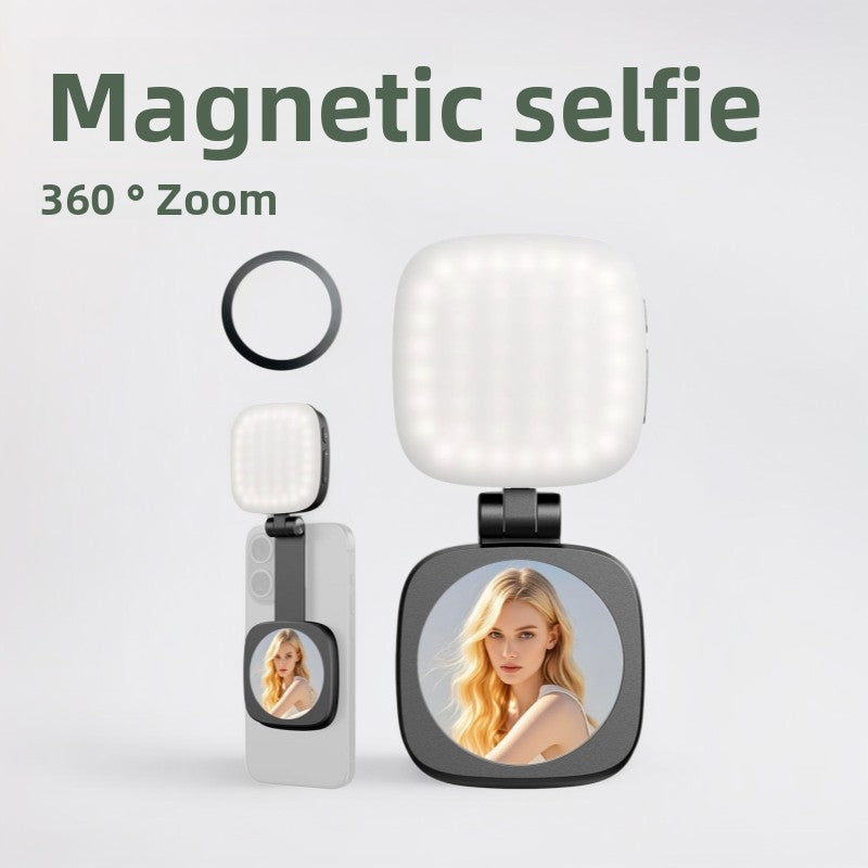 Mobile phone light portable beauty rejuvenation built-in makeup mirror