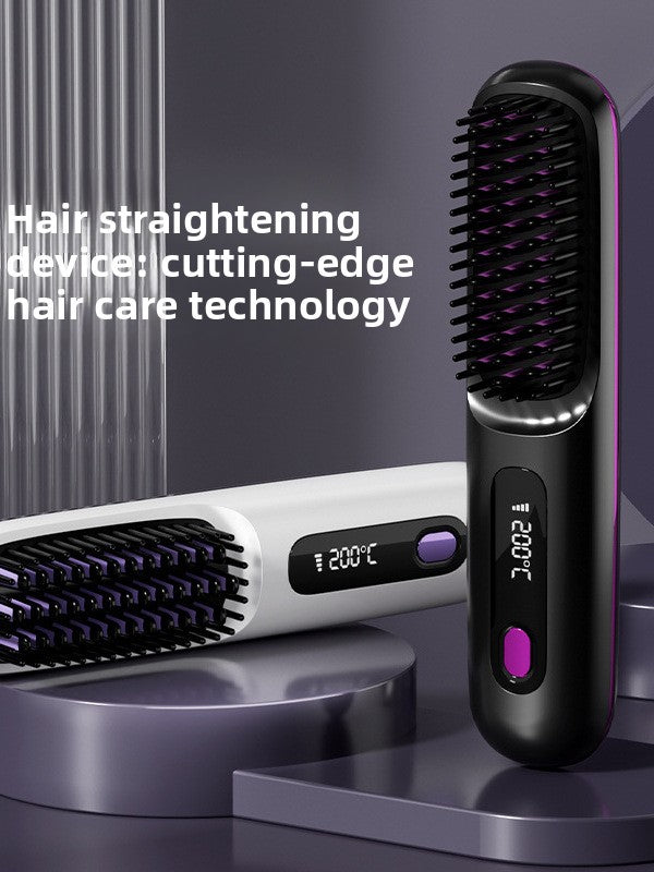 Wireless Hair Straightening Comb with Negative Ion