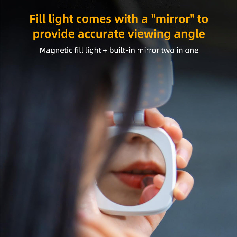 Mobile phone light portable beauty rejuvenation built-in makeup mirror