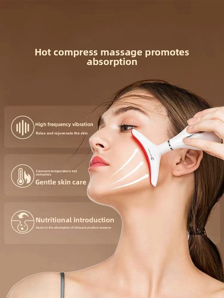 Neck and Facial Beauty Massager with Microcurrent Technology