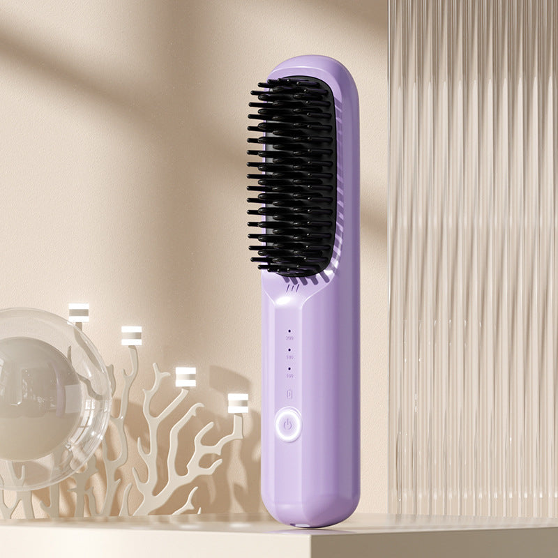 Wireless Hair Straightening Comb with Negative Ion