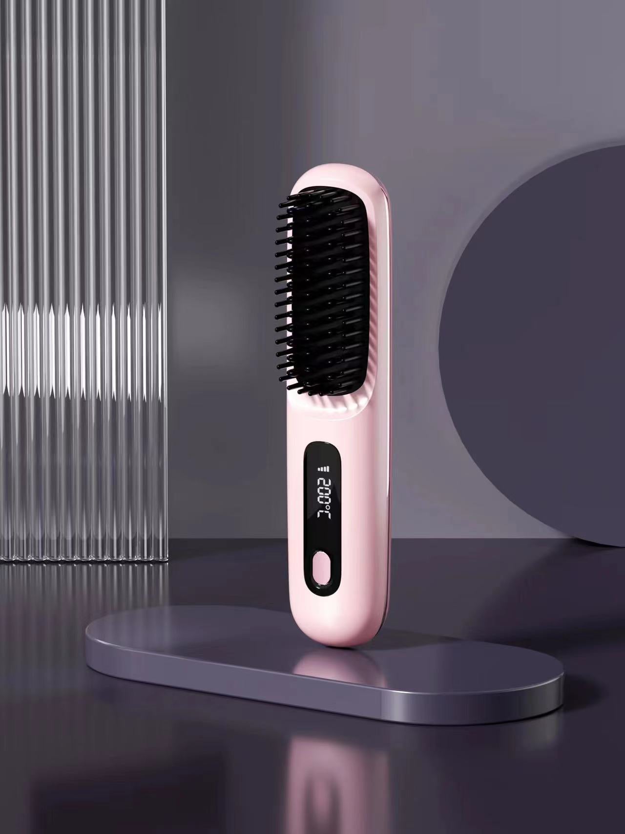Wireless Hair Straightening Comb with Negative Ion