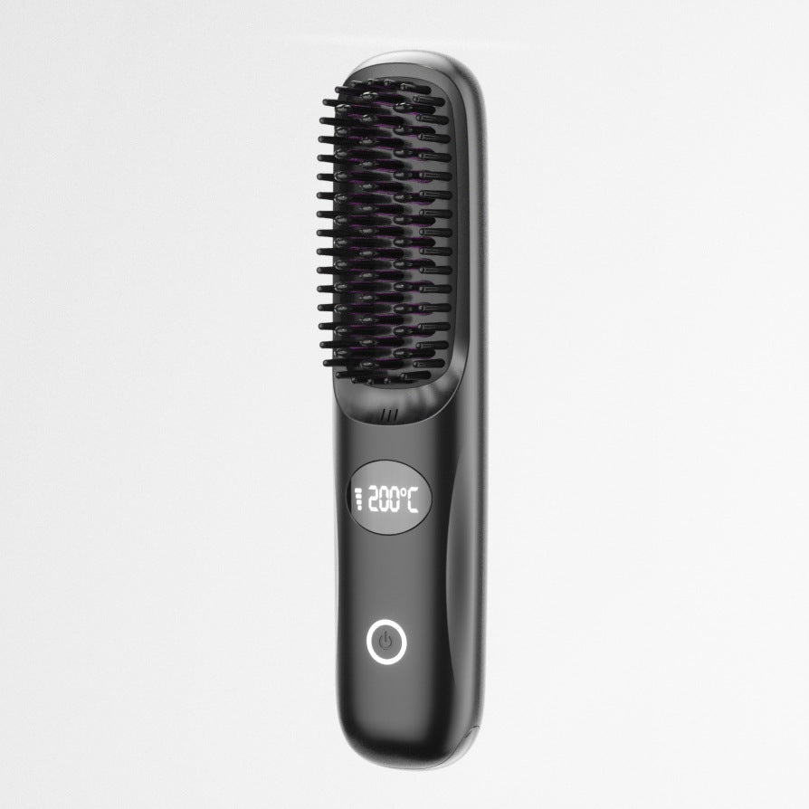 Wireless Hair Straightening Comb with Negative Ion